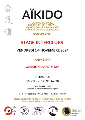 Interclub au Pouzin vendredi 1er novembre