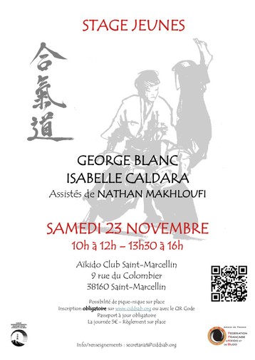 Stages jeunes à Saint Marcellin samedi 23 novembre